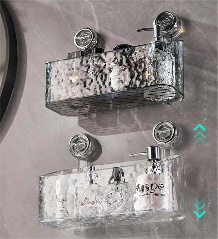 Drill-Free Bathroom Organizer